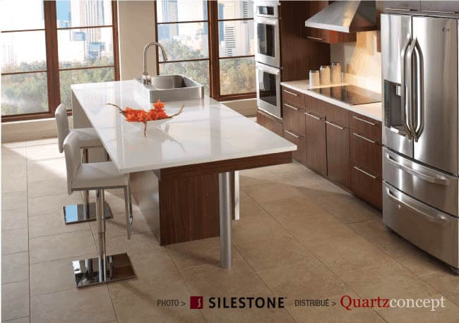 comptoir quartz Silestone - Grande cuisine